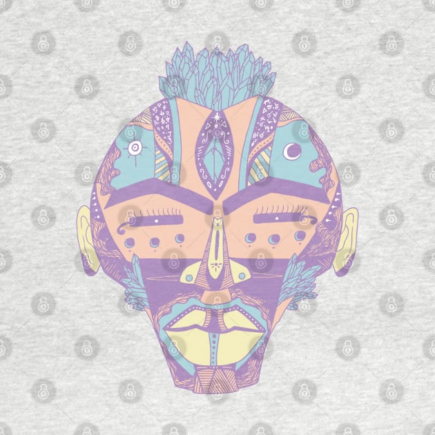 Retro Blend African Mask 4 by kenallouis